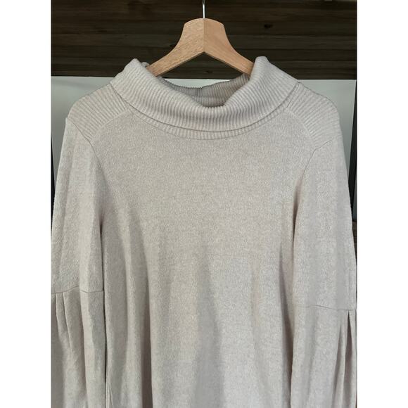 Anthropologie Saturday Sunday Cowl Neck Sweater Cream Size Medium - Picture 4 of 6
